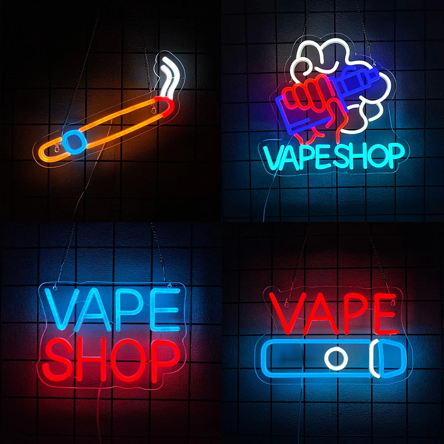 Vaping Shop - Light Up Sign For Smoke Store,Smoking