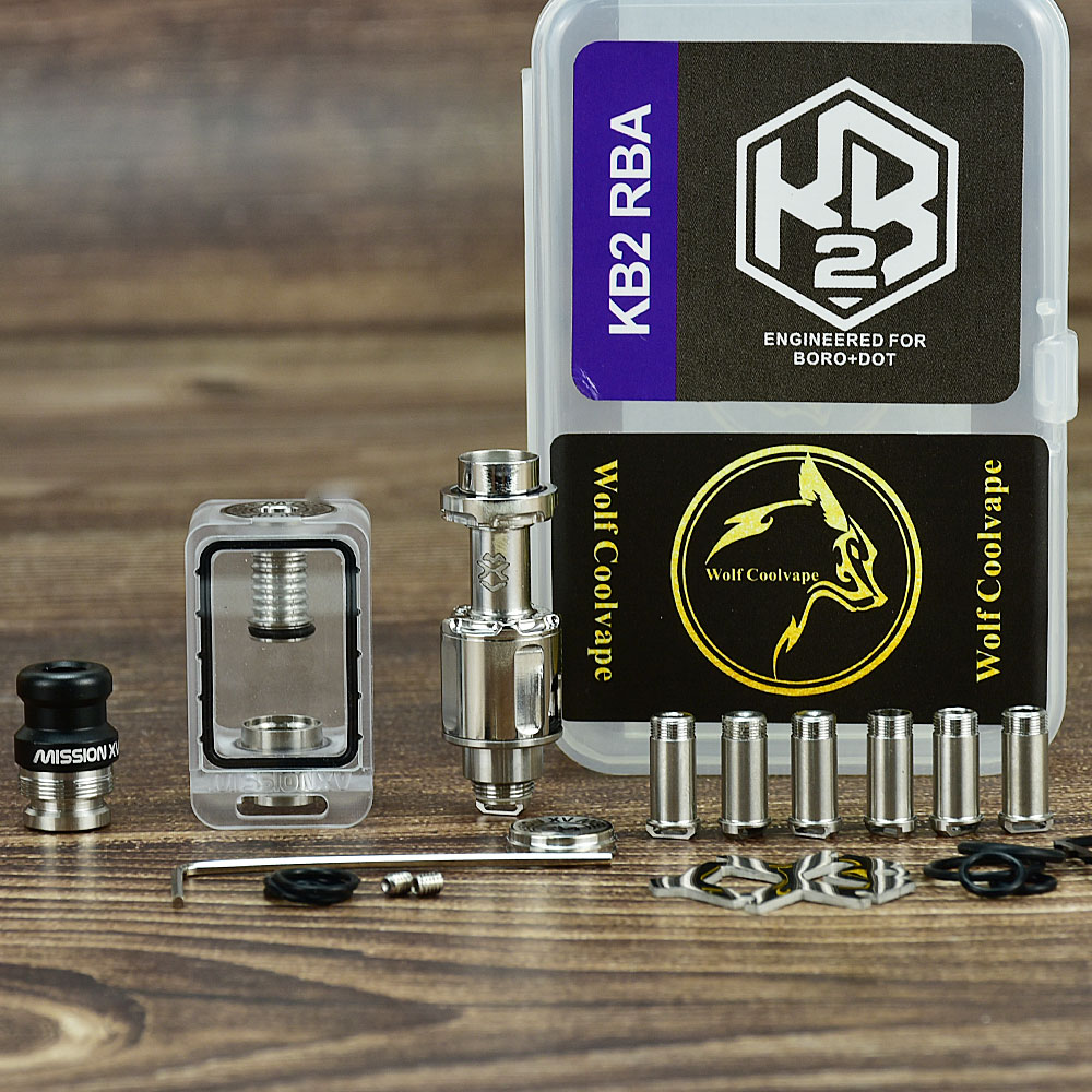 wolfcoolvape MISSION KB2 RBA T - Vaping Air 리뷰 및 가격