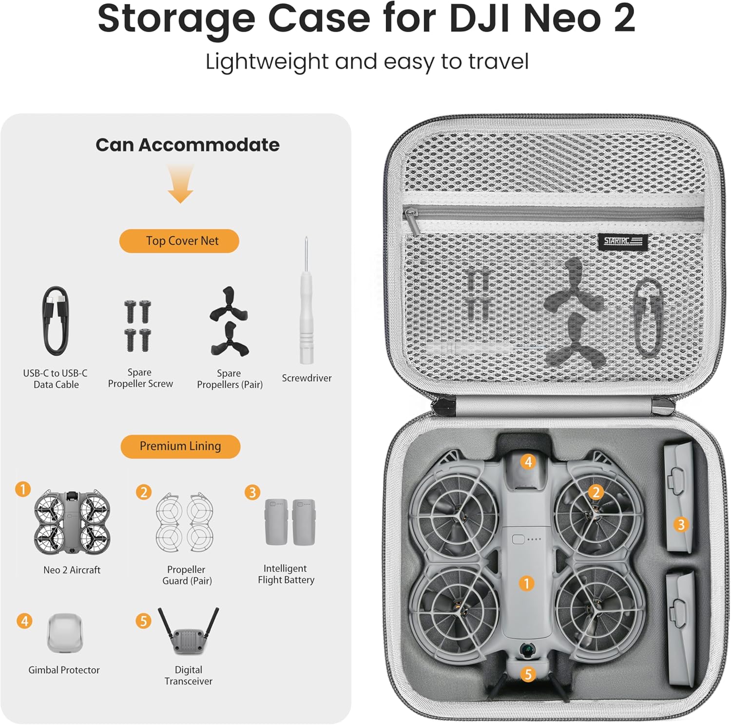 STARTRC Neo 2 Portable PU Shou - Battery Case Storage 리뷰 및 가격