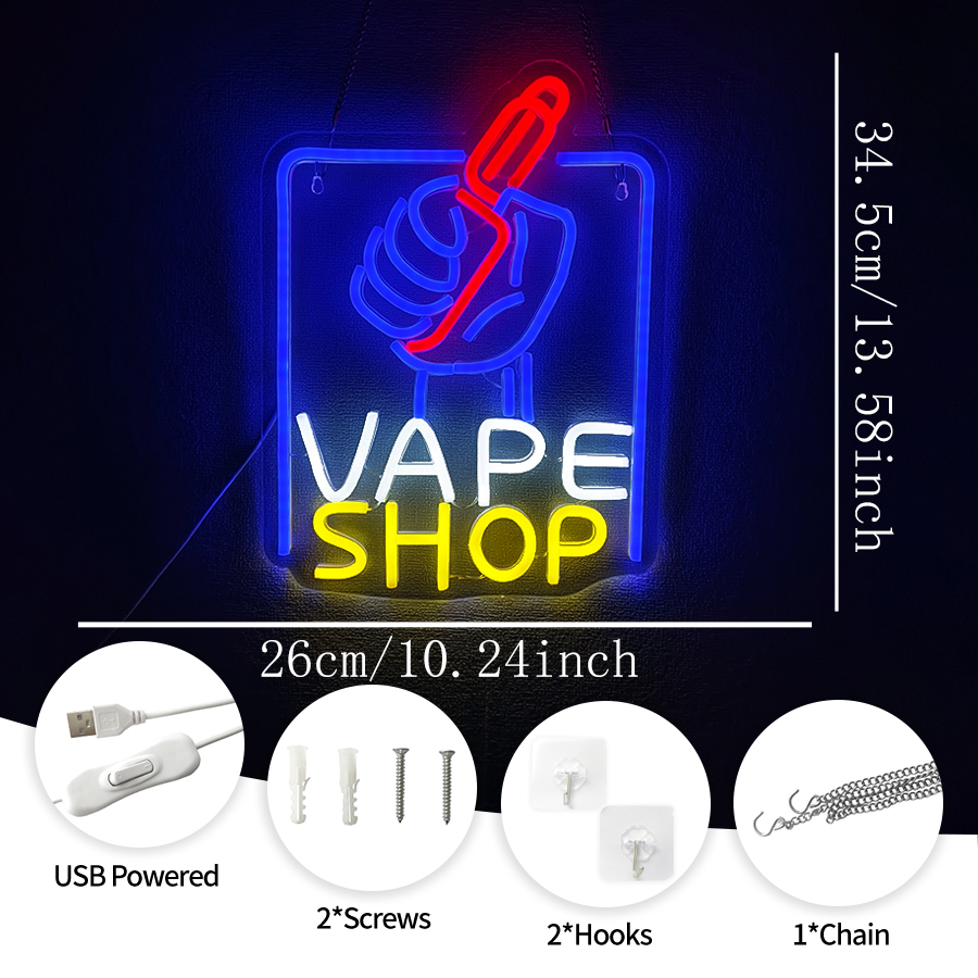 VAPE Shop Neon Sign for Smoke  - Vaping Shop 리뷰 및 가격