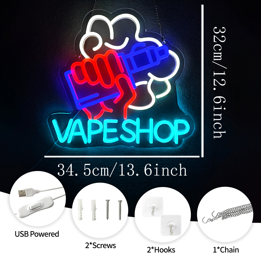 VAPE Shop Neon Sign for Smoke  - Vaping Shop 리뷰 및 가격