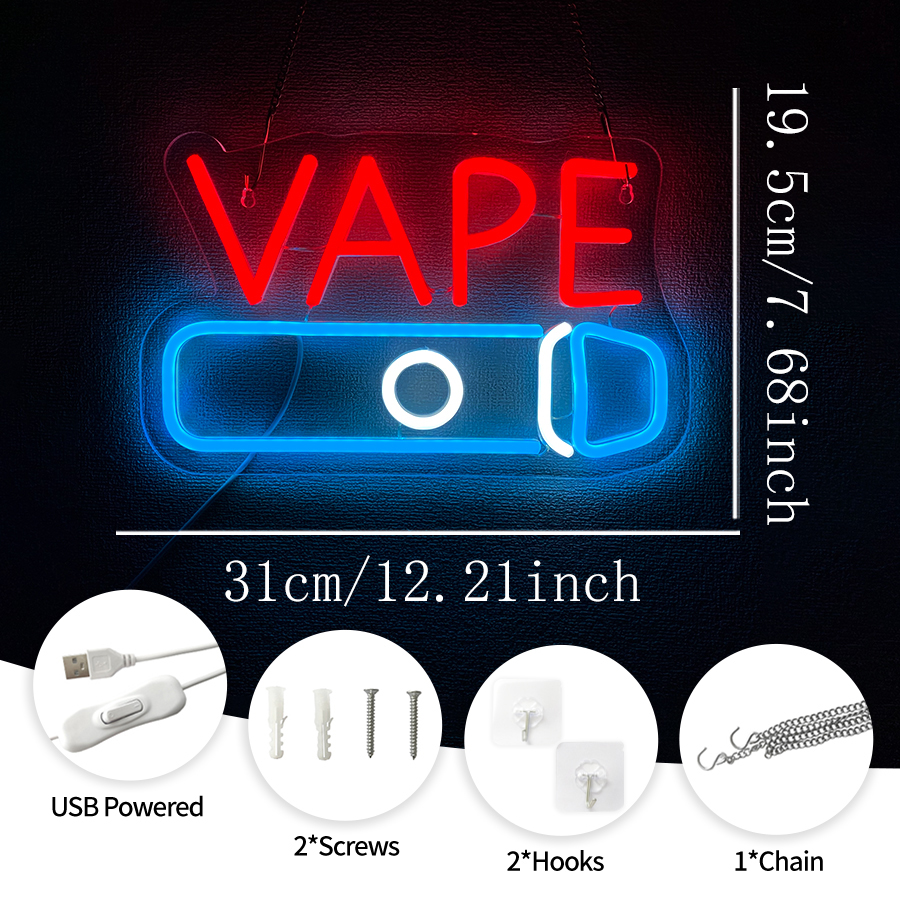 VAPE Shop Neon Sign for Smoke  - Vaping Shop 리뷰 및 가격