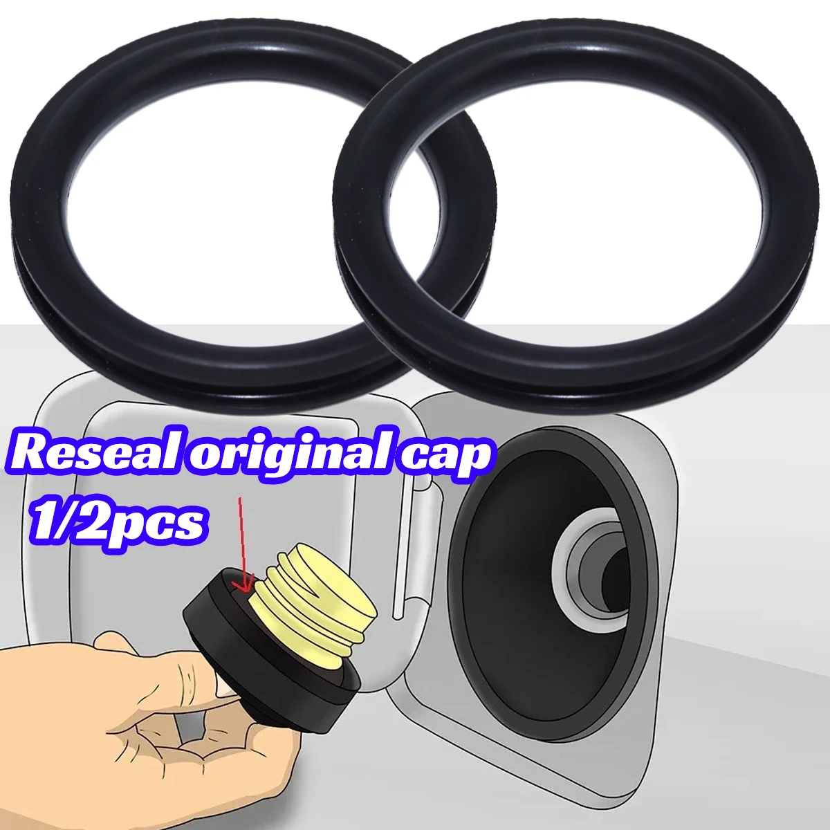 1/2pcs Tank Cap Seal for Audi  - Tank O-Ring Seal 리뷰 및 가격