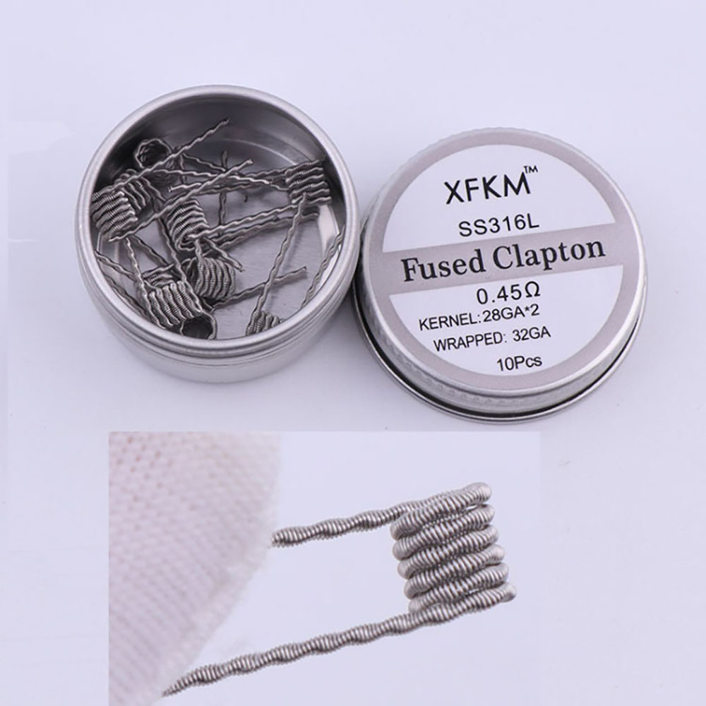 SS316L 10Pcs/Box Prebuilt Coil - Clapton Wire Pre Built 리뷰 및 가격