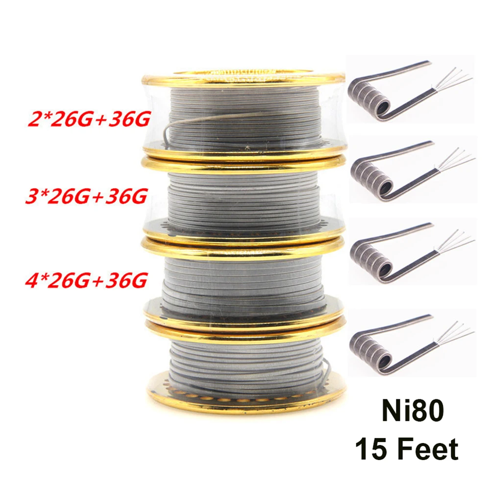 Ni80 Wire 26G 36GA 15 Feet Cla - Clapton Wire Pre Built 리뷰 및 가격