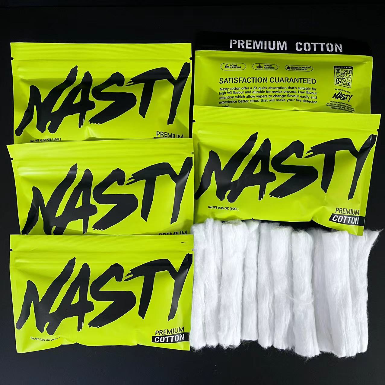 10/5 x Bag NASTY Cotton Long F - Cotton Wick Organic 리뷰 및 가격