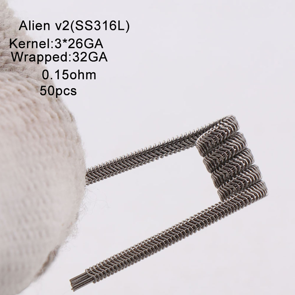NEW XFKM 50PCS/box NI80/A1/SS3 - Clapton Wire Pre Built 리뷰 및 가격