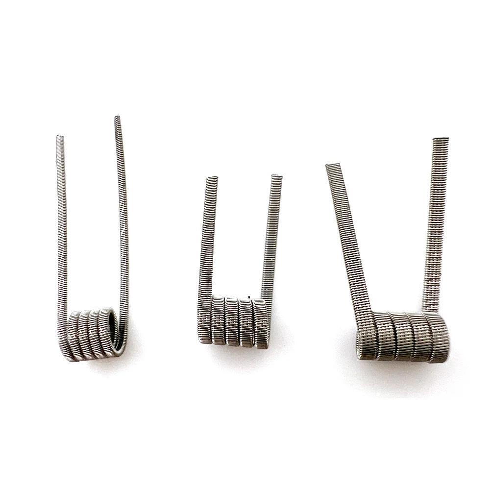 10pcs/box Ni80 Prebuilt Coil 2 - Clapton Wire Pre Built 리뷰 및 가격