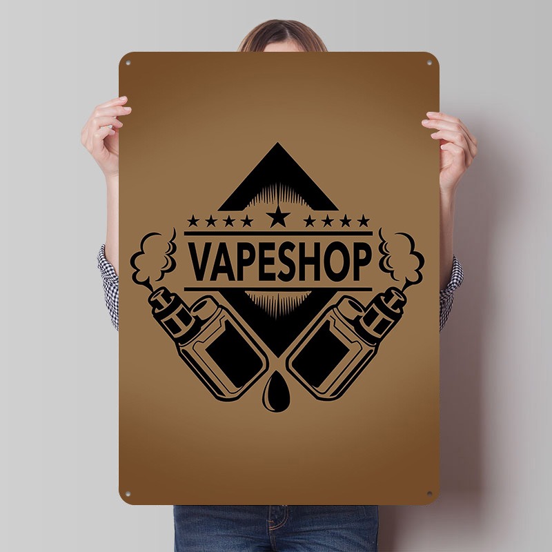 Vape Shop Logo Tinplate Poster - Vaping Shop 리뷰 및 가격