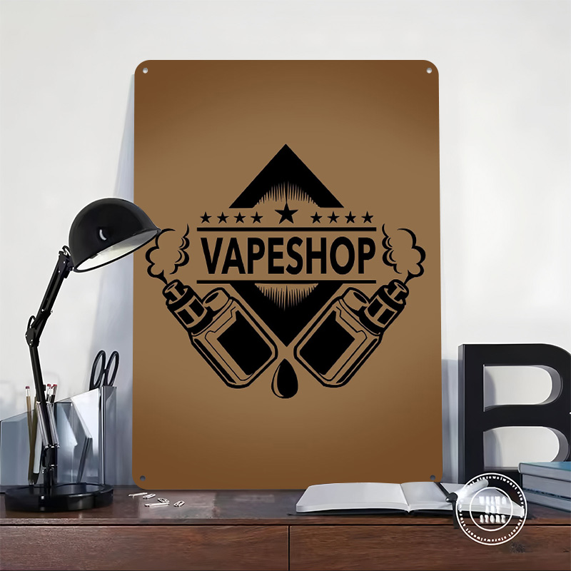 Vape Shop Logo Tinplate Poster - Vaping Shop 리뷰 및 가격