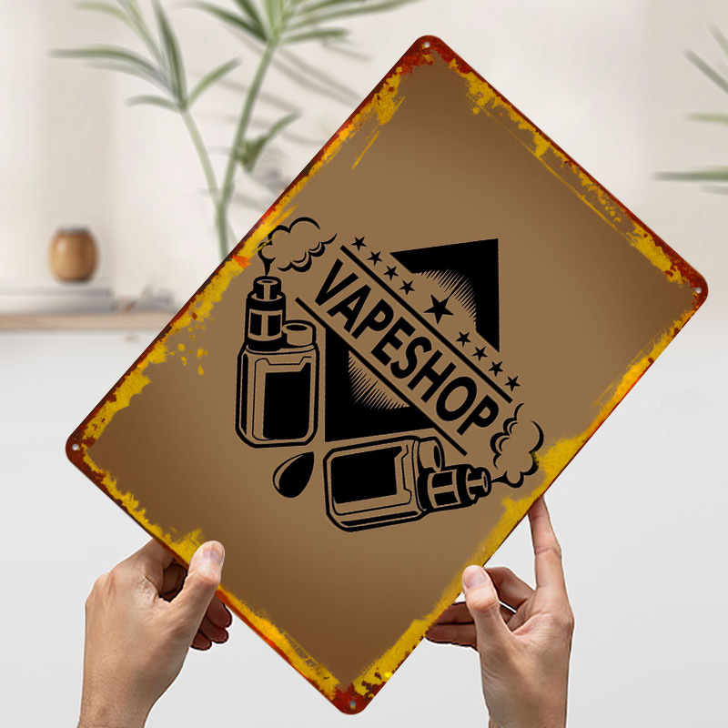 Vape Shop Logo Tinplate Poster - Vaping Shop 리뷰 및 가격