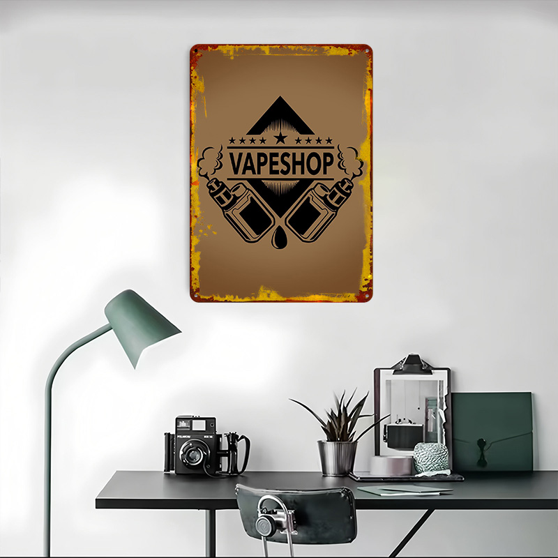 Vape Shop Logo Tinplate Poster - Vaping Shop 리뷰 및 가격