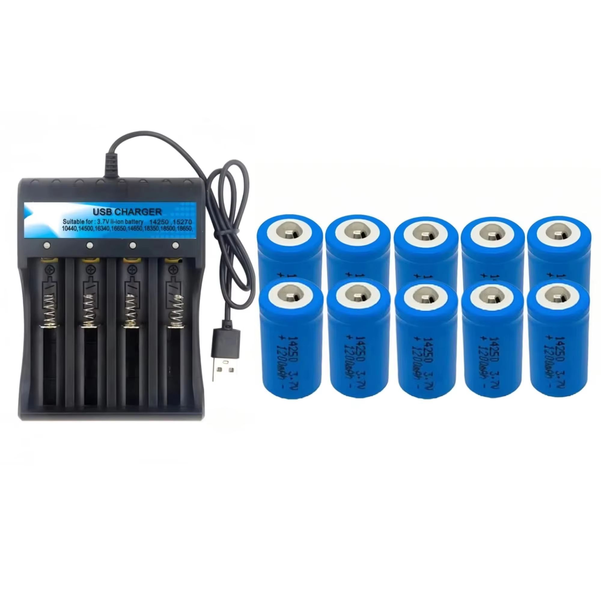 10PCS Quick Charge 14250 3.7V  - Quick Vape 리뷰 및 가격