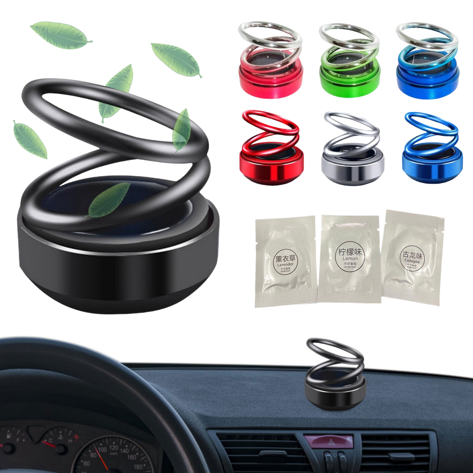 Solar Car Air Freshener Car Ar - Vape Decoration 리뷰 및 가격