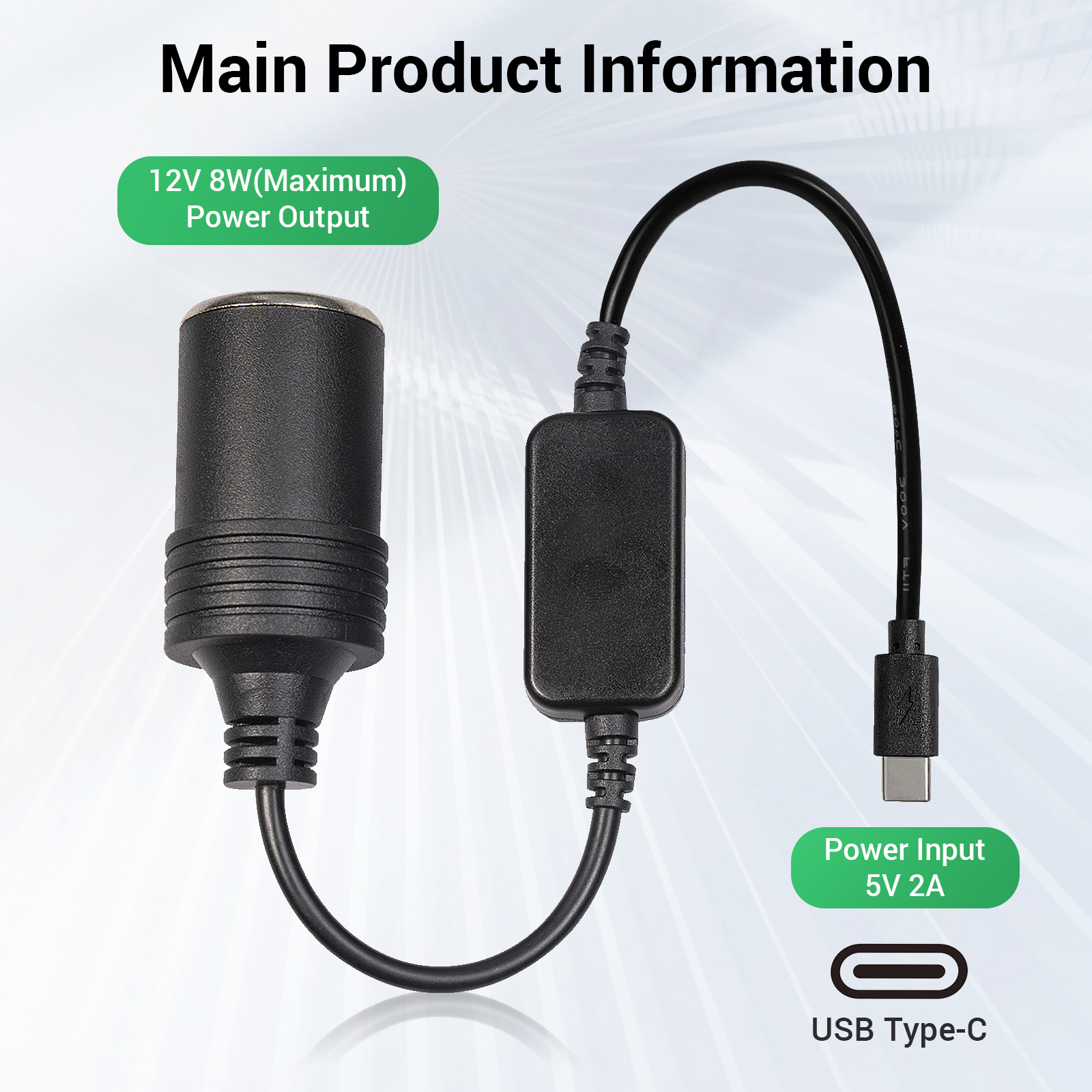 1pc 5V 2A USB To 12V Cigarette - Accessories Experts Vape 리뷰 및 가격