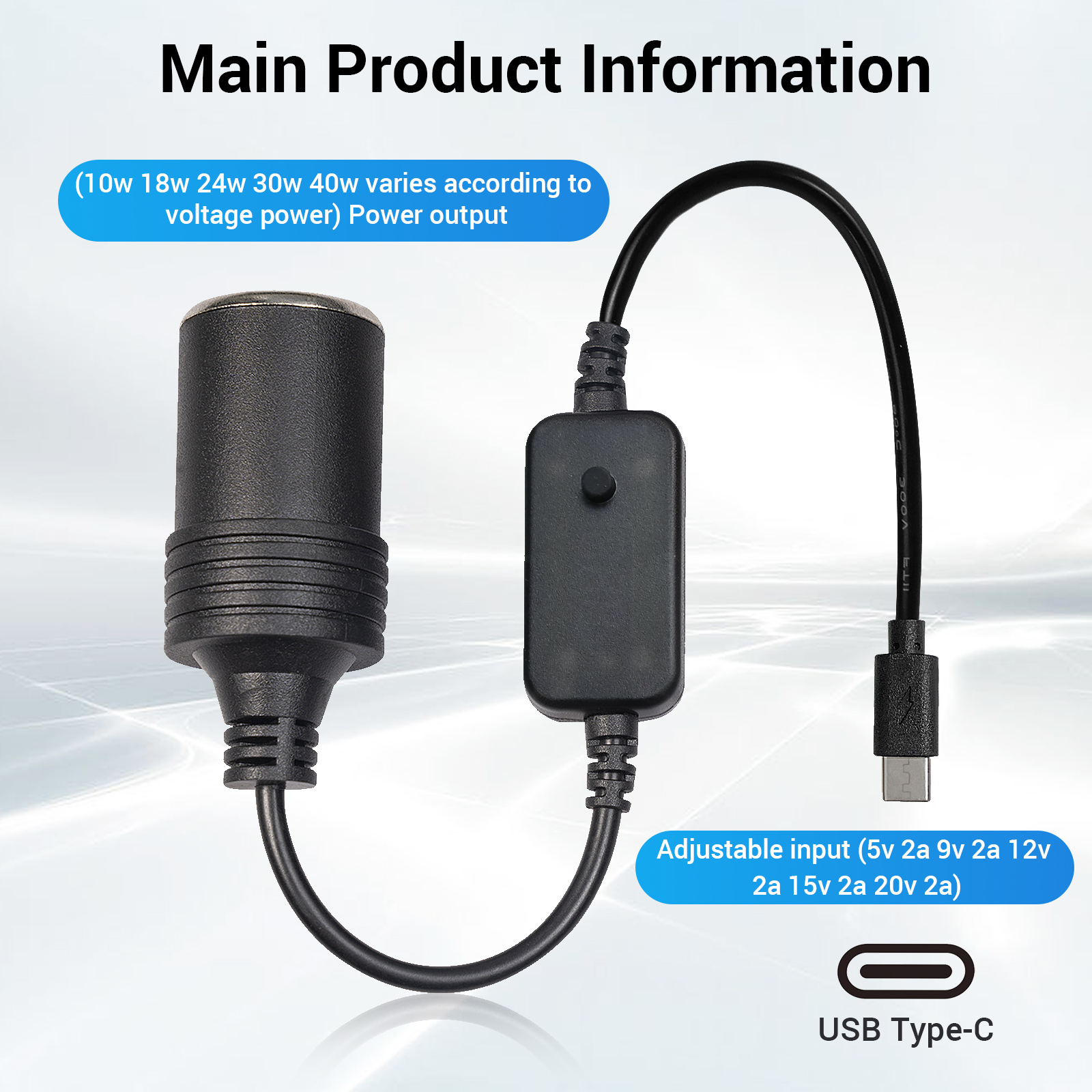 1pc 5V 2A USB To 12V Cigarette - Accessories Experts Vape 리뷰 및 가격