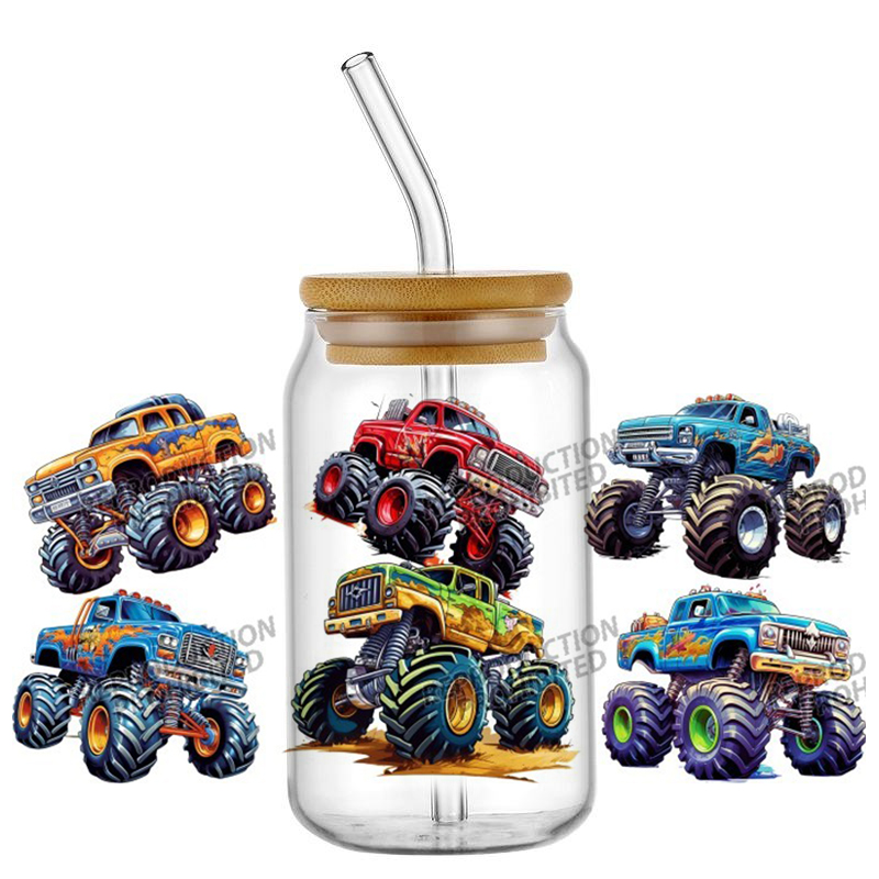 Monster Truck design UV DTF Wr - Rdta Tank Glass 리뷰 및 가격