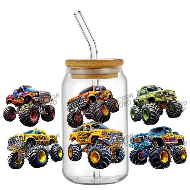 Monster Truck design UV DTF Wr - Rdta Tank Glass 리뷰 및 가격