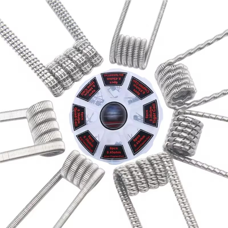 48Pcs/Set Pre Built Coils RTA  - Clapton Wire Pre Built 리뷰 및 가격