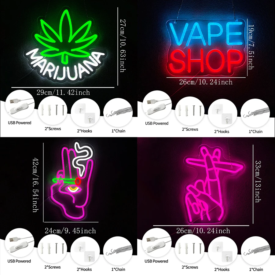 Vape Shop Neon Sign For Wall D - Vaping Shop 리뷰 및 가격