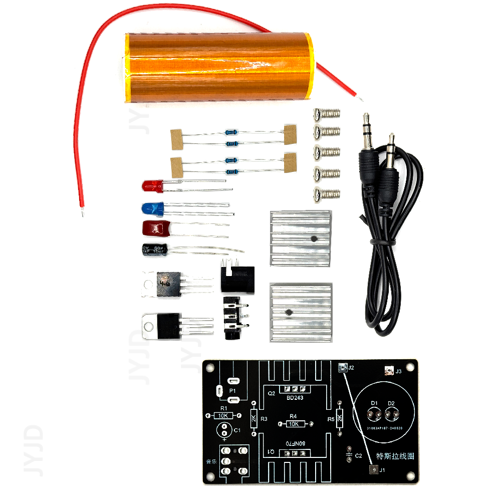 1 Set Mini Tesla Coil Kit 15W  - Coil Building Kit 리뷰 및 가격