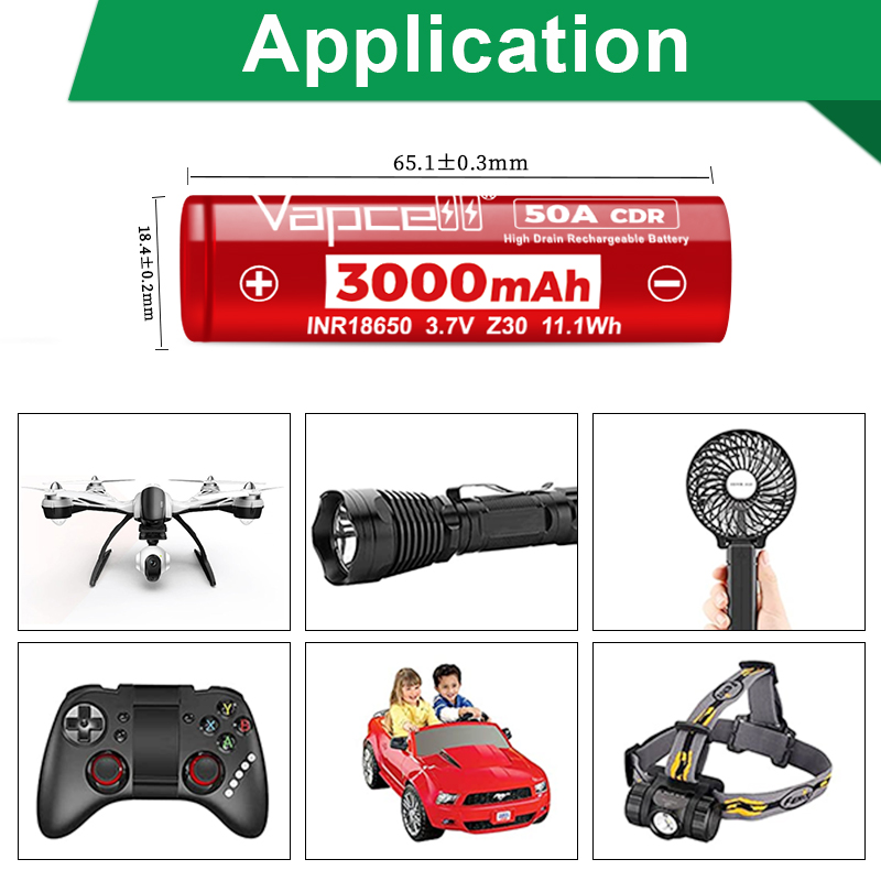 High Drain INR18650 Battery Va - Vape Battery 18650 리뷰 및 가격
