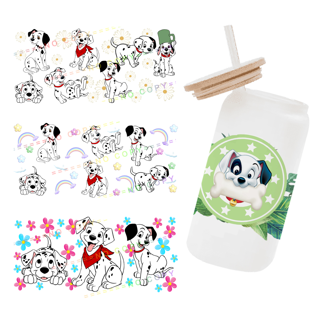 Disney 101 Dalmatians 3D UV DT - Rdta Tank Glass 리뷰 및 가격