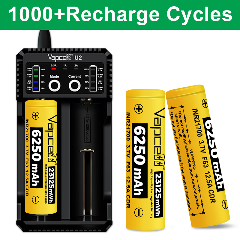 New Vapcell F63 21700 Battery  - Vape Battery 18650 리뷰 및 가격
