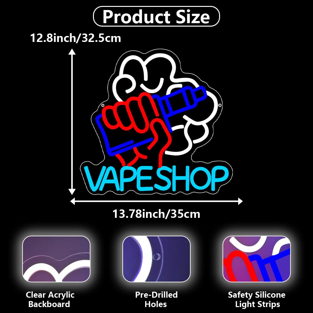 Vape Shop Neon Sign USB Powere - Vaping Shop 리뷰 및 가격