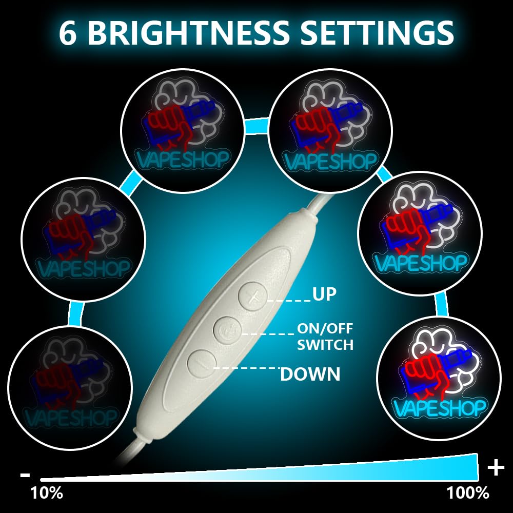 Vape Shop Neon Sign USB Powere - Vaping Shop 리뷰 및 가격